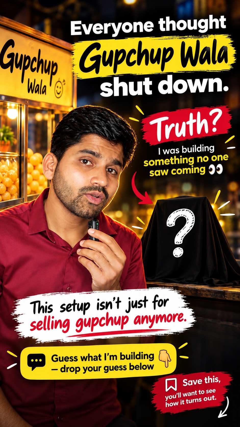 5 mahine baad Gupchup Wala founder ne technology project ka video social media par share kiya